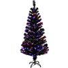 DREAMADE Albero di Natale, Artificiale Illuminato, Albero folto di Natale in PVC, con Luce LED e Supporto in Metallo, 90, 120, 150, 180 cm, Verde (medello 3)