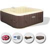 EASE.ZONE Piscina Spa Pool 3 idromassaggio Quadrata 185X185X65