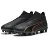 PUMA Ultra Match+ Ll Fg/Ag, Soccer Shoe Uomo, Puma Black Copper Rose, 43 EU