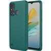 SEAHAI Cover per ZTE Blade A53, Custodia Ultra Sottile in Silicone Liquido Gel Morbida con Design Dell'airbag Antiurto, Elegante Matte TPU Bumper Case Cover - Verde Scuro