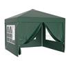 Wiltec Gazebo 3 x 3 m in verde con protezione UV 50+, tendone da giardino con pareti laterali rimovibili, tenda da festa con finestre, ad esempio per terrazze e festival