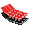De Buyer 1916.01 Moul' Flex Rosso Piano Cottura di 9 stampi Cake