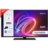 Telefunken Smart TV 43 Pollici Full HD Display LED Linux Nero TE43750B45I2 Telefunken