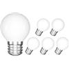ENUOTEK Lampadina LED E27, 4W 540Lm Piccolo Globo G45/P45, Lampadine Attacco a Vite E27 LED Bianco Freddo 6000K, Equivalente a 40W Lampadine Alogene, Angolo di Luce a 360°, Non Dimmerabile, Pacco da 6