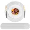 Hysenm Set di 50 tovagliette usa e getta argento, ultrasottile 33 cm rotonde in rete pressata, tovagliette usa e getta per la decorazione della casa, tavolo da pranzo, matrimoni, feste di compleanno