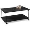 M2 Kollektion Passo 2 Tavolino da Salotto, Legno ingegnerizzato, Nero, B/H/T=100x45x62cm