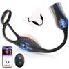 Soulour Vibratore Anale con Anello per Pene Sex Toys, Vibratore per Uomo Anal Plug Prostata Vibratore con Telecomando, Sex Toys Uomo Massaggiatore Prostatico 7 Modalità Donna Sex Toy