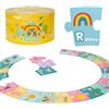 boppi Puzzle da pavimento con alfabeto - Puzzle per bambini per lo sviluppo dell'alfabetizzazione precoce dai 3 anni in su - 26 pezzi puzzle Montessori per bambini/schede flash ABC