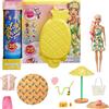 Barbie- Color Reveal, Bambola Cambia Colore con Cucciolo e 25 Soprese a Tema Schiuma Party al Profumo di Ananas, Giocattolo per Bambini 3+Anni, GTN17