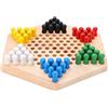 SPYMINNPOO Set Dama Cinese in Legno,Donne Cinesi Gioco da Tavolo Tradizionale,Dama Cinese in Legno Colorato Gioco da Tavolo Dama Cinese per Adulti Bambini