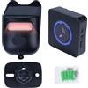 DewinLVD Sistema di allarme solare casa rivelatore di movimento porta esterno allarme rivelatore di movimento allarme sistema con display digitale a LED 3 sensibilità regolabile (1rivelatore+1ricevitore)