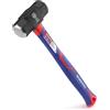 WORKPRO Martello Ottagonale 1,4KG con Manico in Fibra di Vetro, Testa in Acciaio Forgiato Trattato Termicamente, per Edilizia, Lavori su Roccia e Legno, Scalpellatura, Uso Domestico