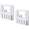 ROSI Multipresa parete EMILIA SMART, Bianco, 4 prese bivalenti, 2 pz.