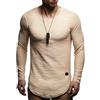 Leif Nelson Maglione da Uomo Girocollo Felpa LN-6298 Beige Medium