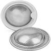 LBTrading Filtro di scarico da cucina in acciaio inox, per doccia, grande, piccolo, 2 pezzi, set da 2 pezzi (10,2 cm)