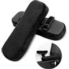 Qaestuan 2 Pezzi Copri Braccioli Sedia Ufficio, Bracciolo Ergonomico Cuscini, Cuscino Universale Rimovibile Braccioli, con Gel Memory Foam, Usato per Alleviare la Pressione del Gomito (Nero)