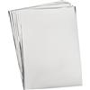 SUPERFINDINGS 50 Fogli A4 Toner reattivo Foglio di Carta stagnola 29x18.5cm Metallic rettangolo d'Argento Fogli di trasferimento Carta per Stampante Laser + laminatore Craft Card DIY Decorazione