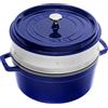 STAUB La Cocotte Casseruola con cestello, Ghisa, Blu, 33 cm x 26 cm