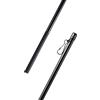 Bestlivings Asta per Centrifuga in Alluminio (125 cm/Nero), Asta per Tenda per Binario di Pannello, Tenda a Pannello, Tende o Tende