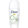 Dove 0% Sali d'Alluminio Deodorante Cetriolo e Tè Verde Roll On, 50ml