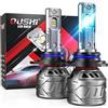 OUSHI Lampadine HIR2 LED, Canbus 9012 Lampadina Per Fari A LED 9012 14000LM 70W 6000K Xenon Bianco, Impermeabile Per La Sostituzione Delle Lampadina Per Fari Dell'Auto (2pcs)