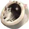 GjnjfdF Cuccia Da Interno Per Gatti Casetta Per Gatti Da Interno Cuccia Gatto Chiusa Peluche Casa Per Gatti Grotta Per Animali Domestici Lavabile Con Giocattolo Sospeso E Batuffolo Di Cotone