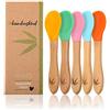 bambuskind® Cucchiaio per bambini con manico in bambù per imparare a mangiare, senza plastica nociva, cucchiaio con punta flessibile rimovibile