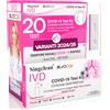 Eurocali 20x Tamponi COVID 19 - Test Nuove Varianti 2025 - Tamponi Rapidi Nasali Certificati per Uso Domestico, Risultato Rapido - Singclean IVD