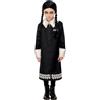 SMIFFYS Costume Mercoledì Addams Family, Abito e parrucca