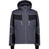 CMP Giacca da Sci In Softshell da Uomo Con Cappuccio Removibile, Grigio (Titanio), 58