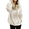 Surttan Felpe in Pile Teddy da Donna Elegante Teddy Peluche Invernale Felpe Calda con Cappuccio Pesante Sweatshirt Maglione Curvy Manica Lunga Felpa Pile Hoodie Felpata Top