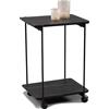 M2 Kollektion Passo 1 Tavolino, Legno ingegnerizzato, Nero, B/H/T=45x65x37cm