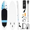 COSTWAY Sup Gonfiabile Adulti 305 cm, Stand Up Paddle Gonfiabile con Zaino e Leash, 305 x 76 x 15 cm