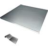 Vulcan Inox | Spianatoia in acciaio inox con tarocco taglia impasto | MADE IN ITALY (70 x 50 x 2)