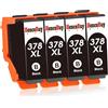 HenceBuy Cartucce d'inchiostro 378XL nero per Epson 378 XL Multipack compatibili con stampanti a getto d'inchiostro Epson Expression Photo XP-8700 XP-8600 XP-8500 XP-8505 XP-8605 XP-8000 XP-8005 HD