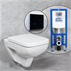 Geberit Renova Plan WC sospeso & Tellkamp sedile WC con elemento incasso neeos,, 202150000+16746BM#SET, Renova; Renova Plan bianco [WC > WC con Elementi Incasso]