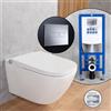 evineo ineo3 SET softcube completo smart WC con elemento incasso neeos,, BE0602WH+16601CR#SET, ineo3 bianco [WC > Smart WC con Elementi Incasso]