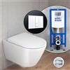 Duravit Plinero SET completo WC sospeso con elemento incasso neeos,, 45970920A1+16791WH#SET, Plinero bianco [WC > WC con Elementi Incasso]