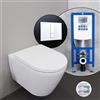 Duravit D-Neo set completo WC sospeso con elemento incasso neeos,, 45770900A1+16791WH#SET, D-Neo bianco [WC > WC con Elementi Incasso]