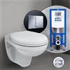 Ideal Standard Eurovit set completo WC sospeso con elemento incasso neeos,, V390601+16791CR#SET, Eurovit bianco [WC > WC con Elementi Incasso]