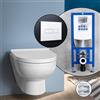 Duravit No.1 Compact set completo WC sospeso con elemento incasso neeos,, 2575090000+16601WH#SET, No.1 bianco [WC > WC con Elementi Incasso]