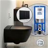 Villeroy & Boch ViClean-I 200 SET completo smart WC con elemento incasso neeos,, V0E200R7+16791BM#SET, ViClean pure black [WC > Smart WC con Elementi Incasso]