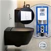 Villeroy & Boch ViClean-I 200 SET completo smart WC con elemento incasso neeos,, V0E200R7+16791WH#SET, ViClean pure black [WC > Smart WC con Elementi Incasso]