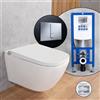 evineo ineo3 SET softcube completo smart WC con elemento incasso neeos,, BE0602WH+16791CR#SET, ineo3 bianco [WC > Smart WC con Elementi Incasso]