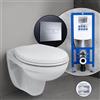 Ideal Standard Eurovit set completo WC sospeso con elemento incasso neeos,, V390601+16601CR#SET, Eurovit bianco [WC > WC con Elementi Incasso]