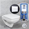 Geberit Renova Plan WC sospeso & Tellkamp sedile WC con elemento incasso neeos,, 202170000+16601WH#SET, Renova; Renova Plan bianco [WC > WC con Elementi Incasso]