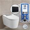 Geberit AquaClean Sela SET completo smart WC con elemento incasso neeos,, 146220211+16791BM#SET, AquaClean Sela bianco/cromo [WC > Smart WC con Elementi Incasso]