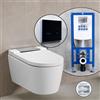 Geberit AquaClean Sela SET completo smart WC con elemento incasso neeos,, 146220211+16746BM#SET, AquaClean Sela bianco/cromo [WC > Smart WC con Elementi Incasso]
