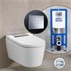 Geberit AquaClean Sela SET completo smart WC con elemento incasso neeos,, 146220211+16601CR#SET, AquaClean Sela bianco/cromo [WC > Smart WC con Elementi Incasso]