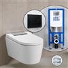 Geberit AquaClean Sela SET completo smart WC con elemento incasso neeos,, 146220211+16601BM#SET, AquaClean Sela bianco/cromo [WC > Smart WC con Elementi Incasso]